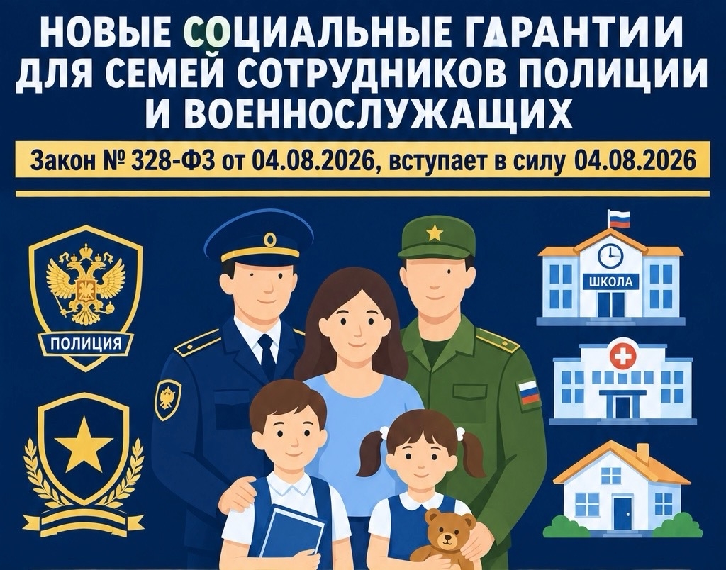 Уточняются социальные гарантии членам семей прокуроров, военнослужащих, сотрудников органов внутренних дел и некоторых других федеральных органов исполнительной власти
