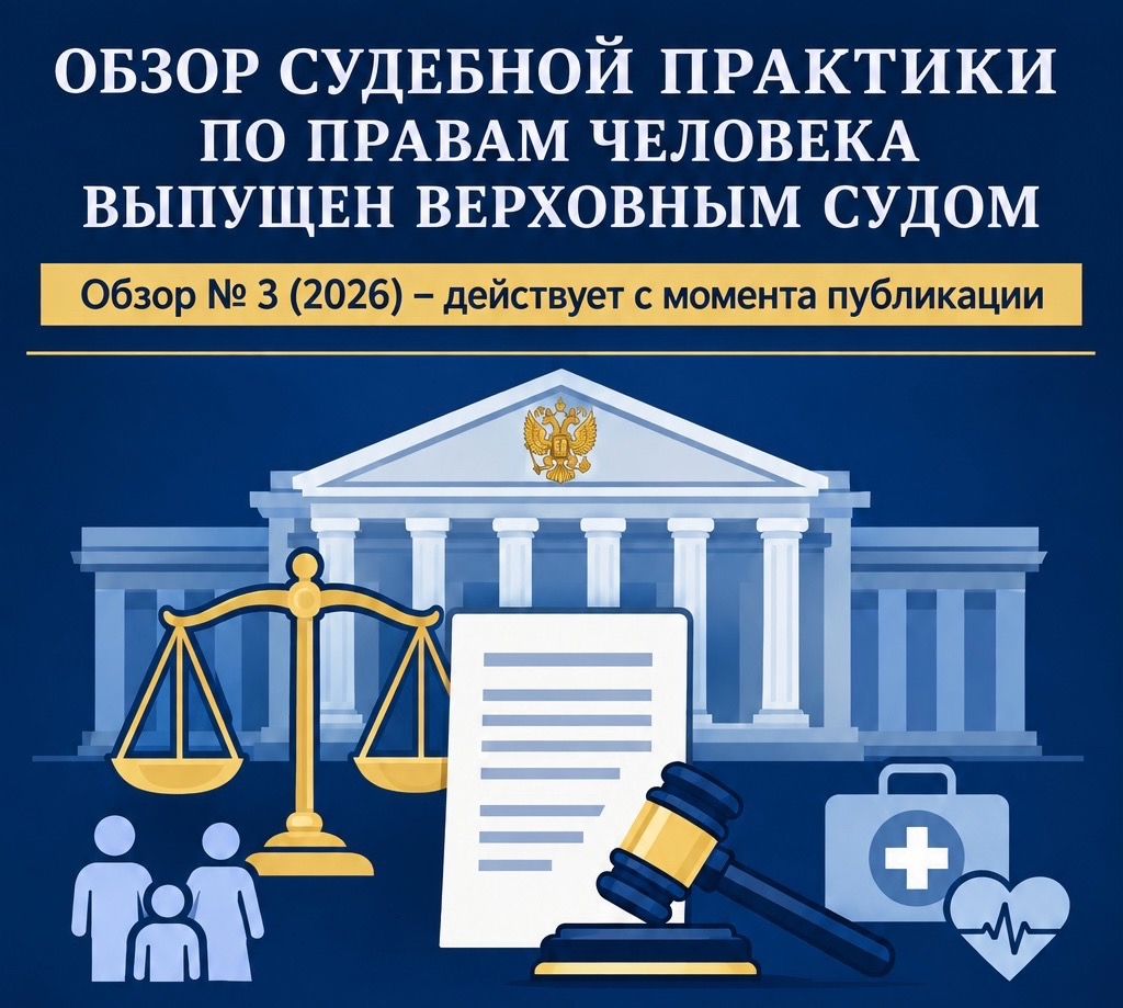 Верховным Судом представлен обзор практики межгосударственных органов по защите прав и основных свобод человека № 3 (2026)