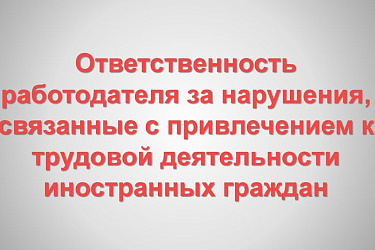 Уточнены основания привлечения к административной ответственности за нарушение правил привлечения иностранных граждан к трудовой деятельности на розничных рынках