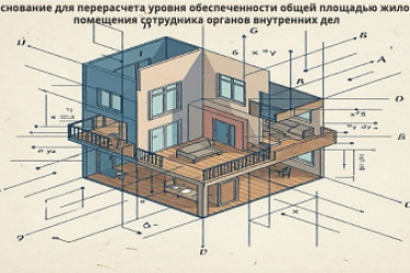Основание для перерасчета уровня обеспеченности общей площадью жилого помещения сотрудника органов внутренних дел