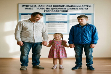 Мужчина, одиноко воспитывающий детей, имеет право на дополнительные меры господдержки