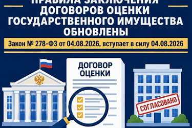 Договор на проведение оценки имущества, находящегося в собственности РФ, должен быть заключен заказчиком только с юридическим лицом, включенным в соответствующий перечень